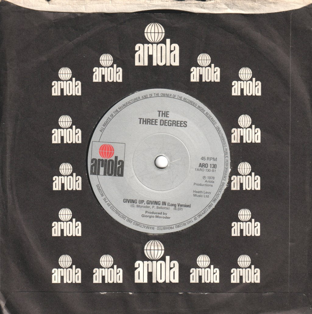 Three Degrees - Giving Up Giving In - 7 Inch