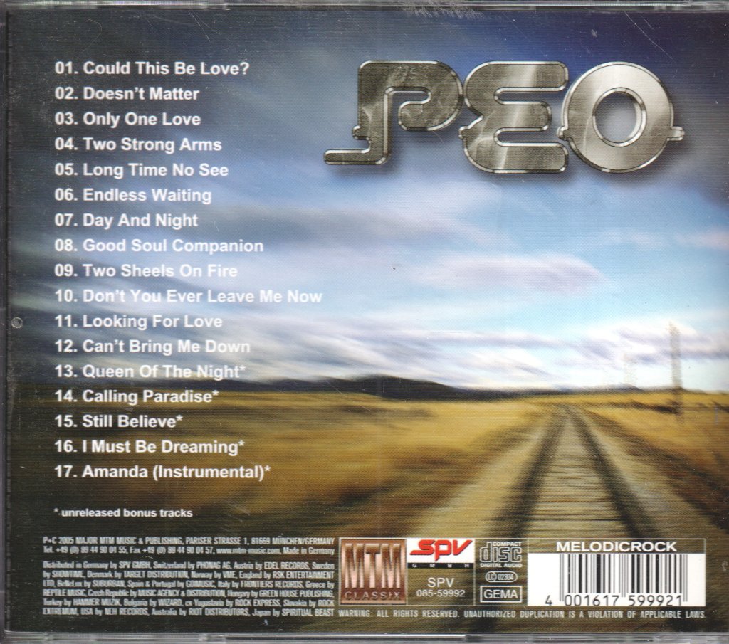 peo (Peo Pettersson) - Look What I've Started - Cd