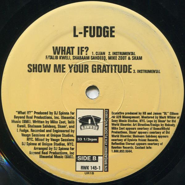 L-Fudge - Liquid / What If? / Show Me Your Gratitude - 12 Inch