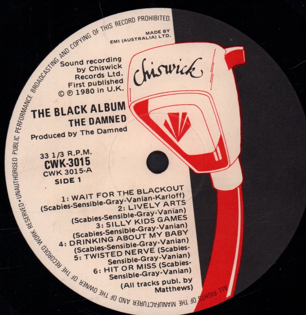 Damned - Black Album - Double Lp