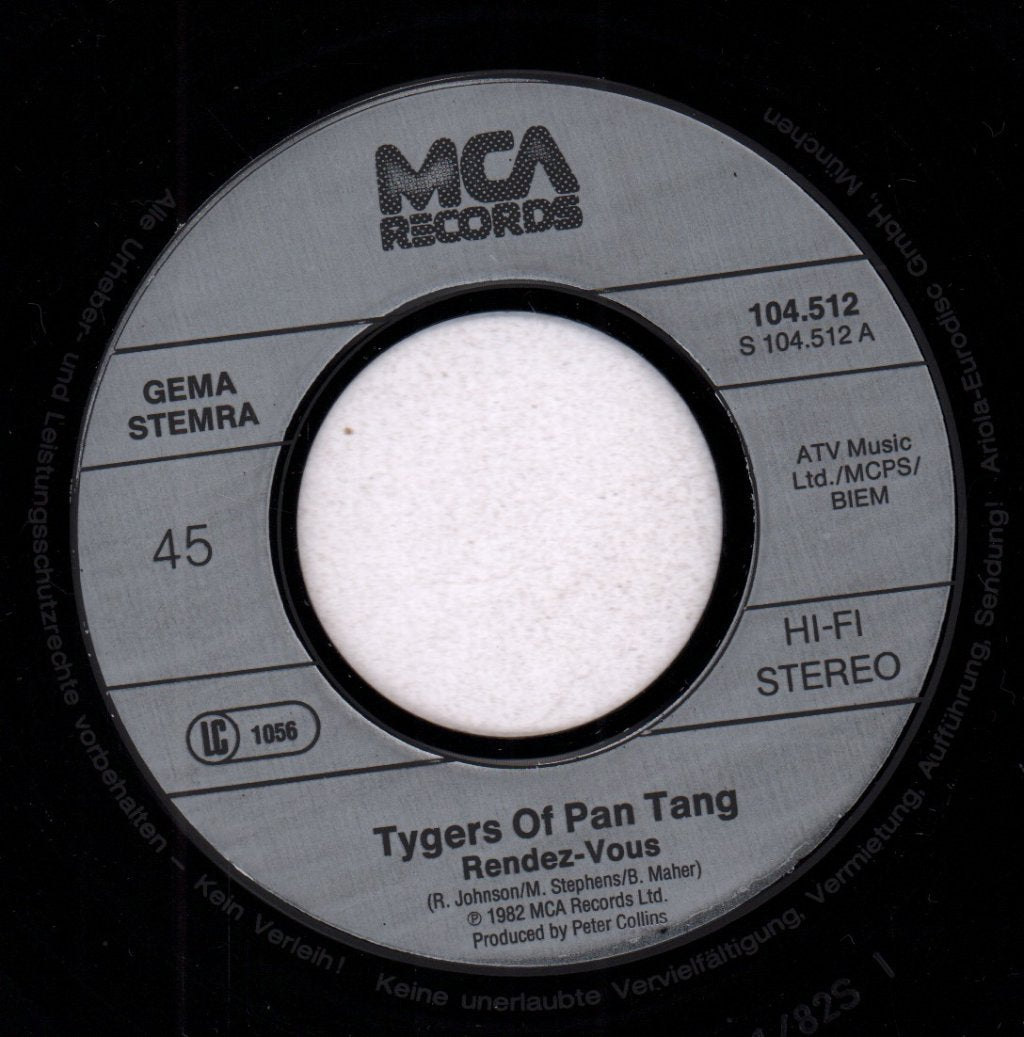 Tygers Of Pan Tang - Rendezvous - 7 Inch