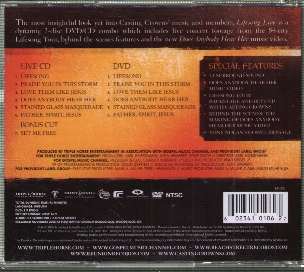 Casting Crowns - Lifesong Live - Cd