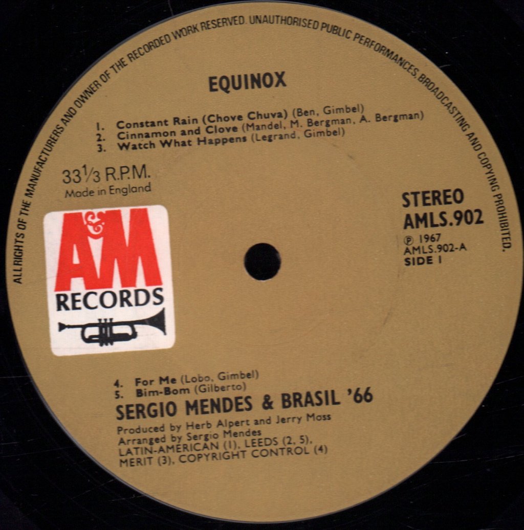 Sérgio Mendes & Brasil '66 - Equinox - Lp