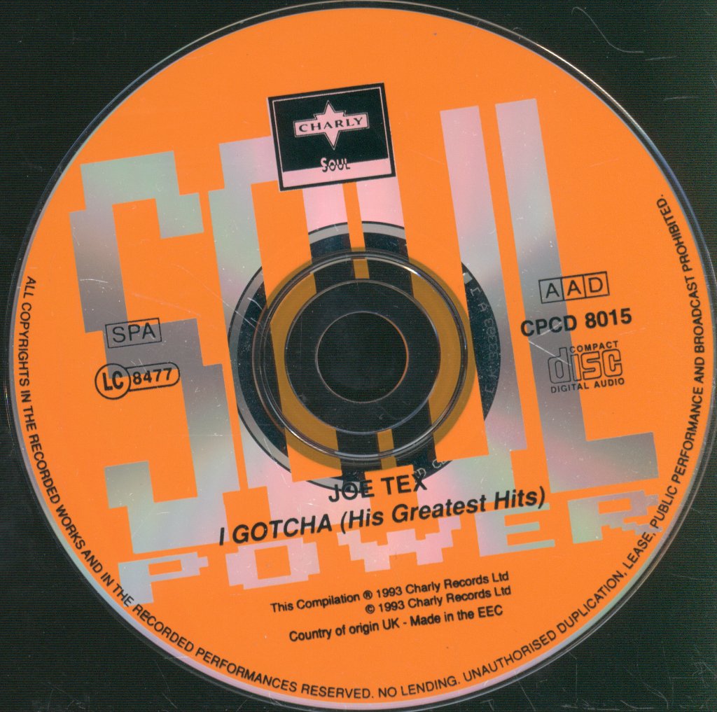 Joe Tex - I Gotcha ( His Greatest Hits) - Cd