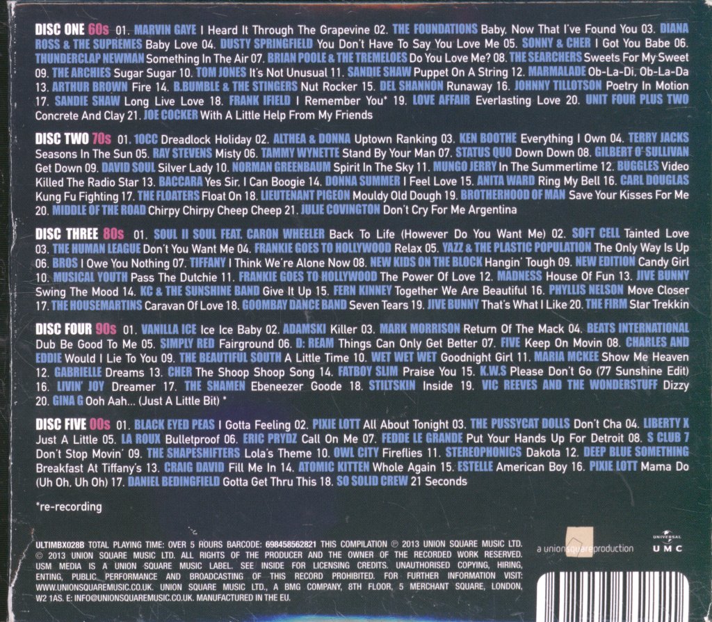 Various Artists - Number 1s (The Ultimate Collection) - Cd Set