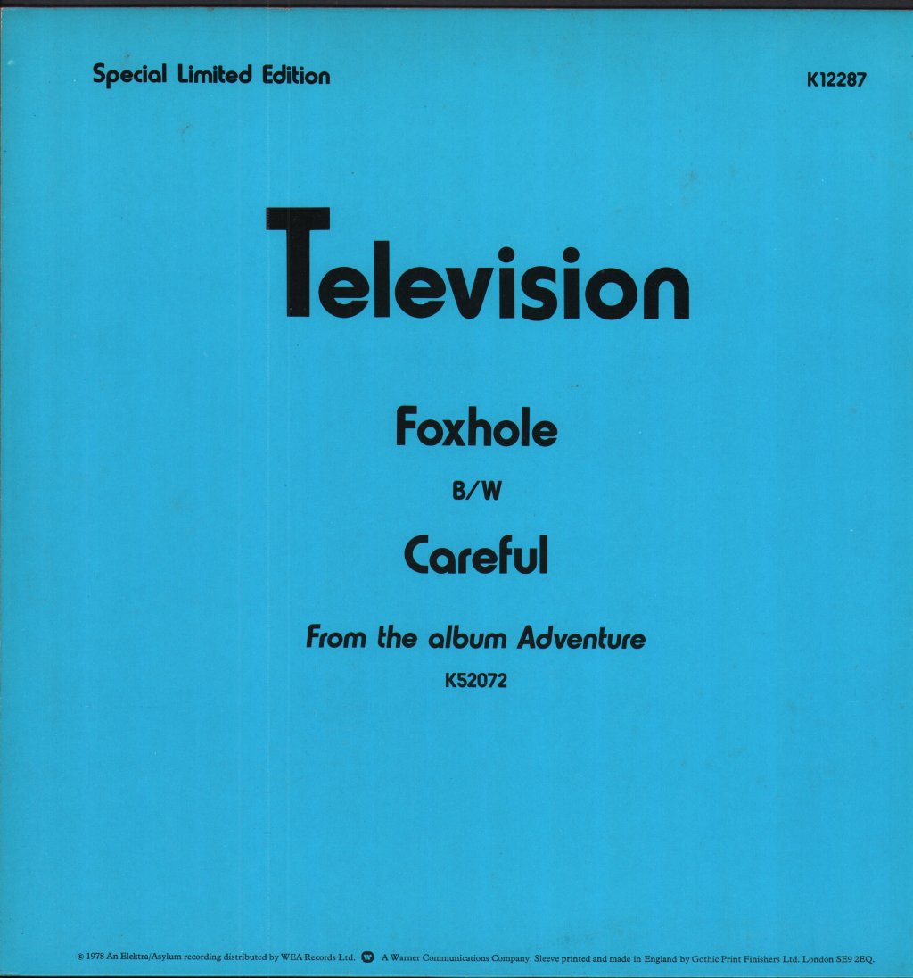 Television - Foxhole - 12 Inch