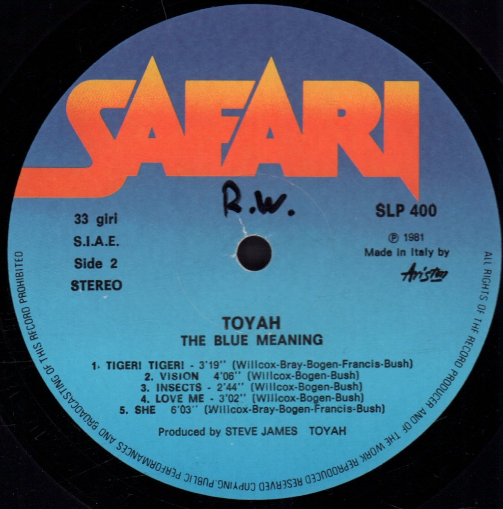 Toyah - Blue Meaning - Lp