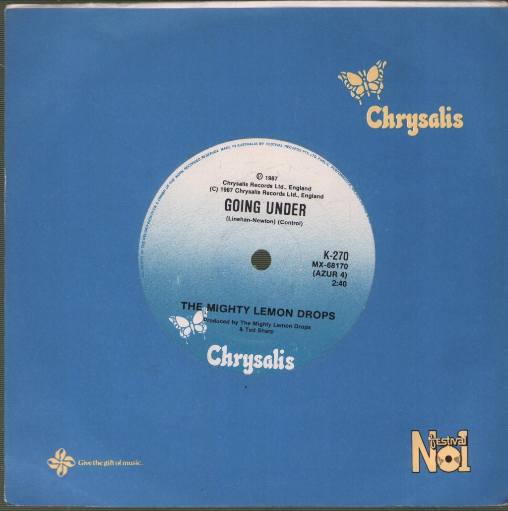 Mighty Lemon Drops - Out Of Hand - 7 Inch
