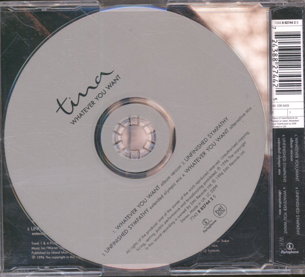 Tina Turner - Whatever You Want - Cd