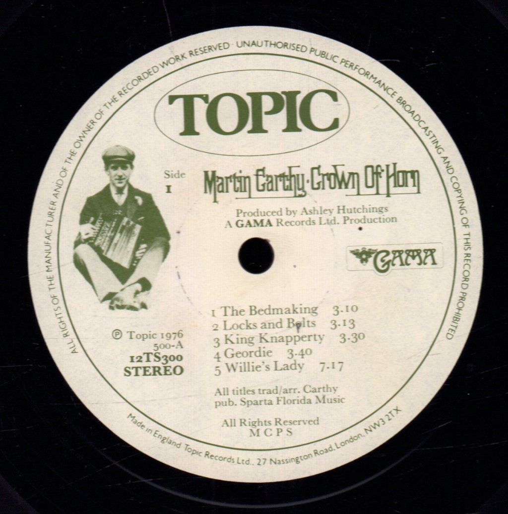 Martin Carthy - Crown Of Horn - Lp