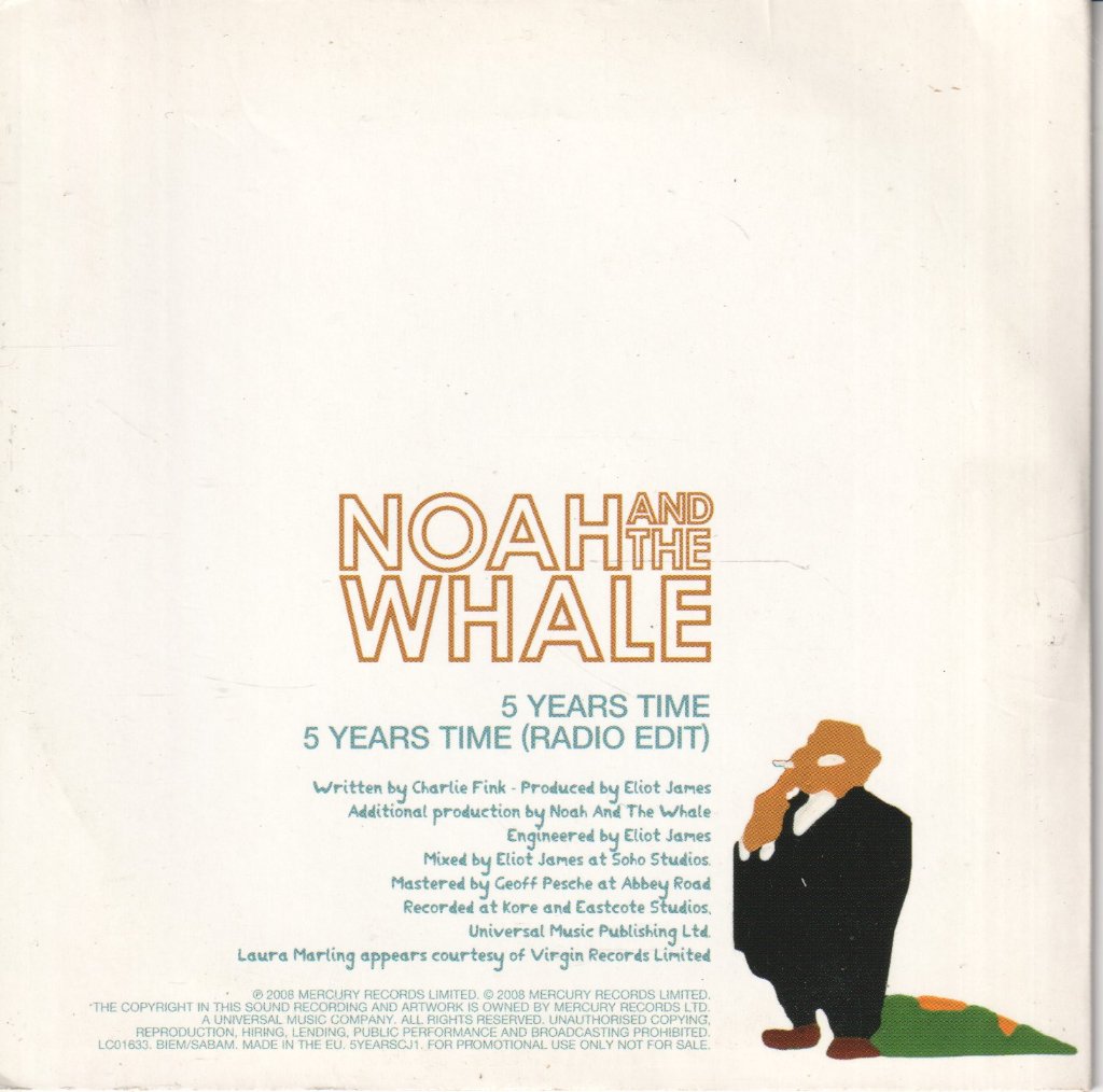 Noah And The Whale - 5 Years Time - Cd