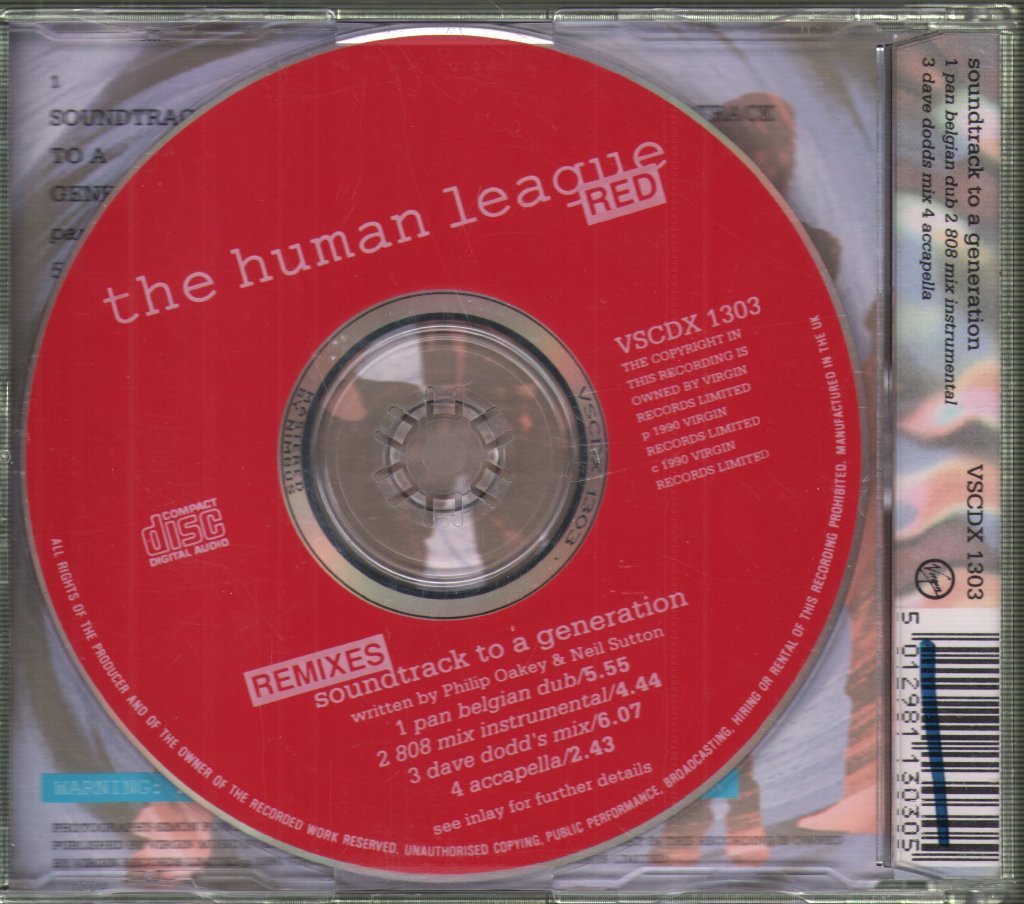 Human League - Soundtrack To A Generation (Remixes) - Cd