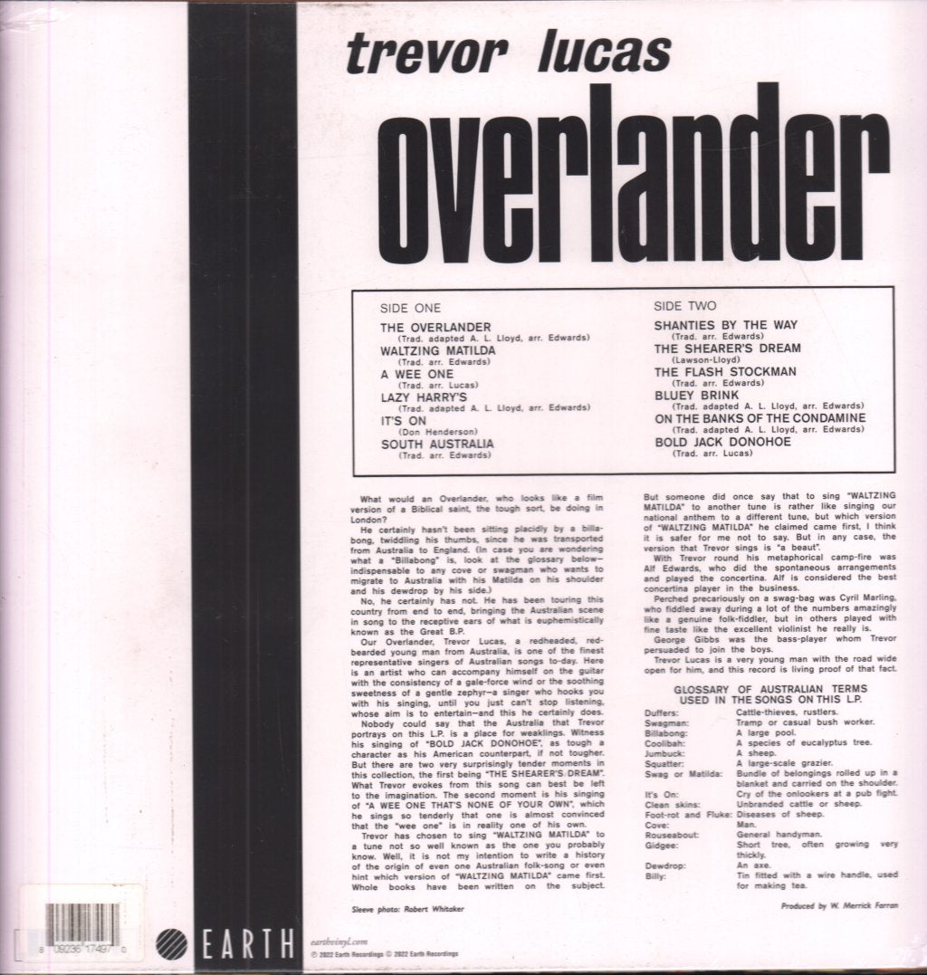 Trevor Lucas - Overlander - Lp