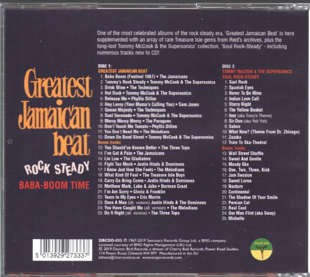 Various Artists - Greatest Jamaican Beat - Double Cd