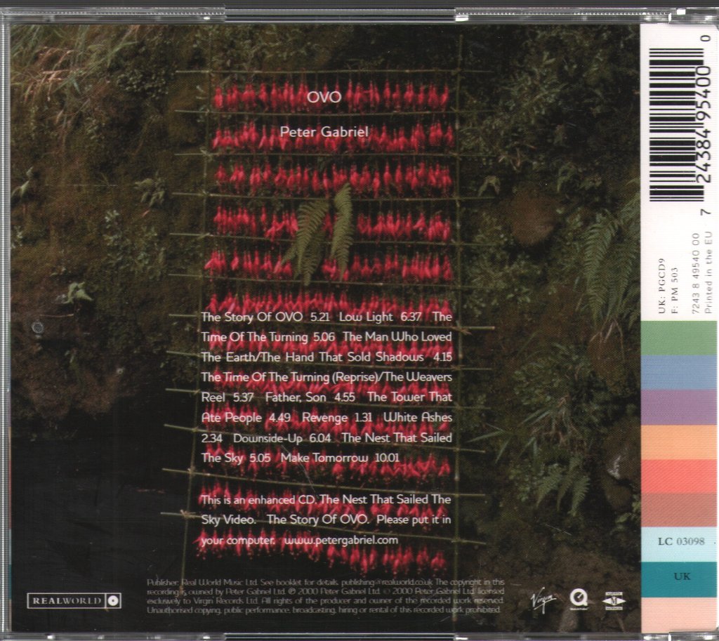 Peter Gabriel - OVO - Cd