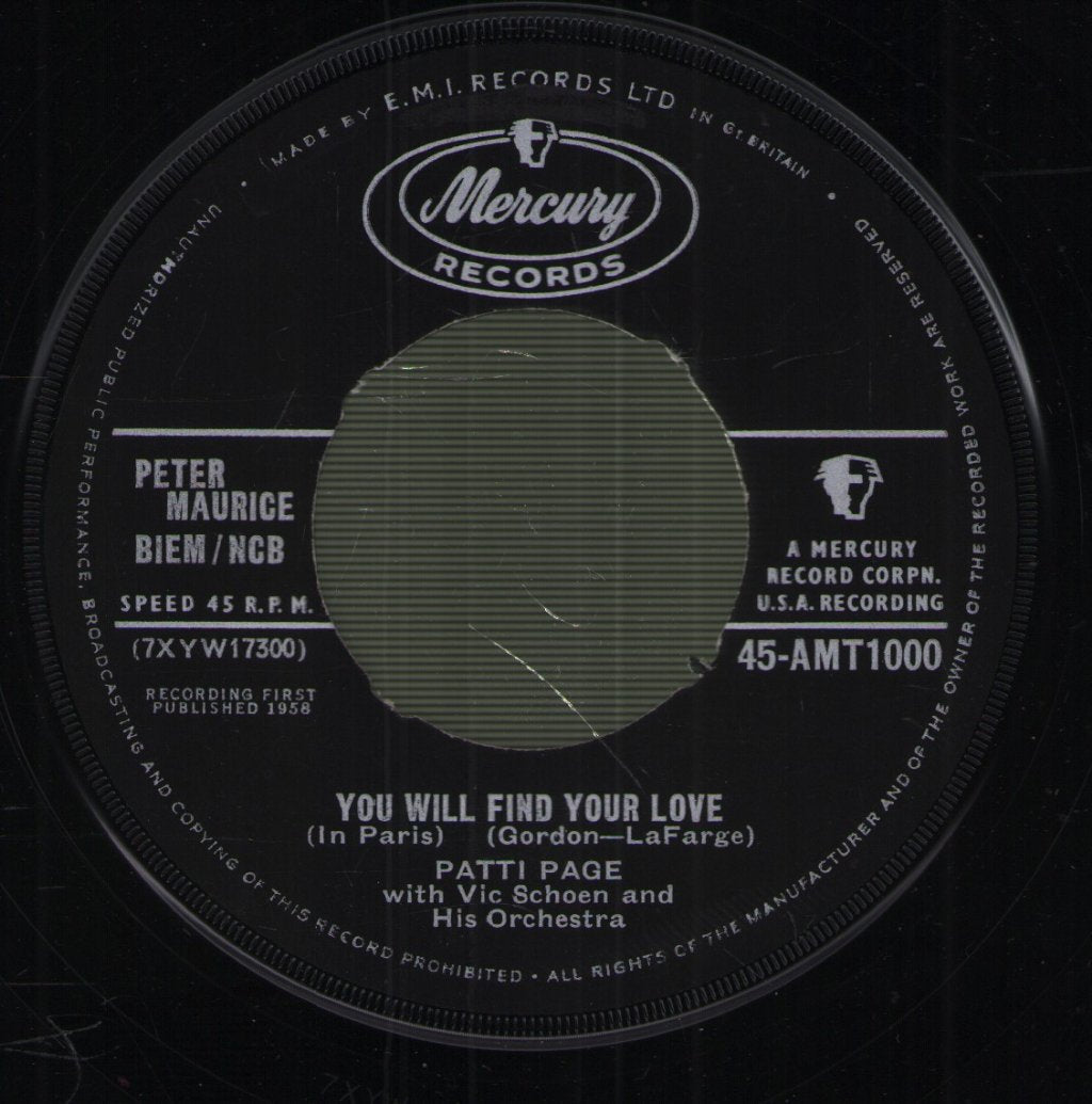 Patti Page - Fibbin' - 7 Inch