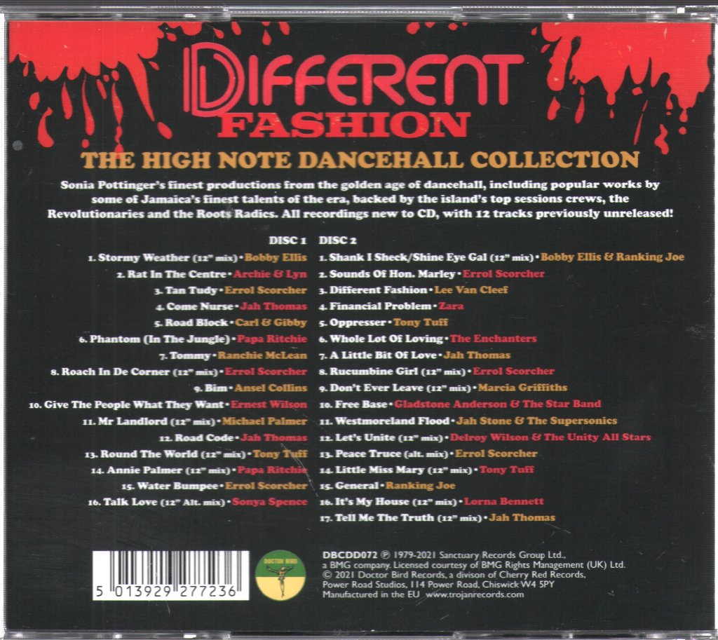 Various Artists - Different Fashion (The High Note Dancehall Collection) - Double Cd