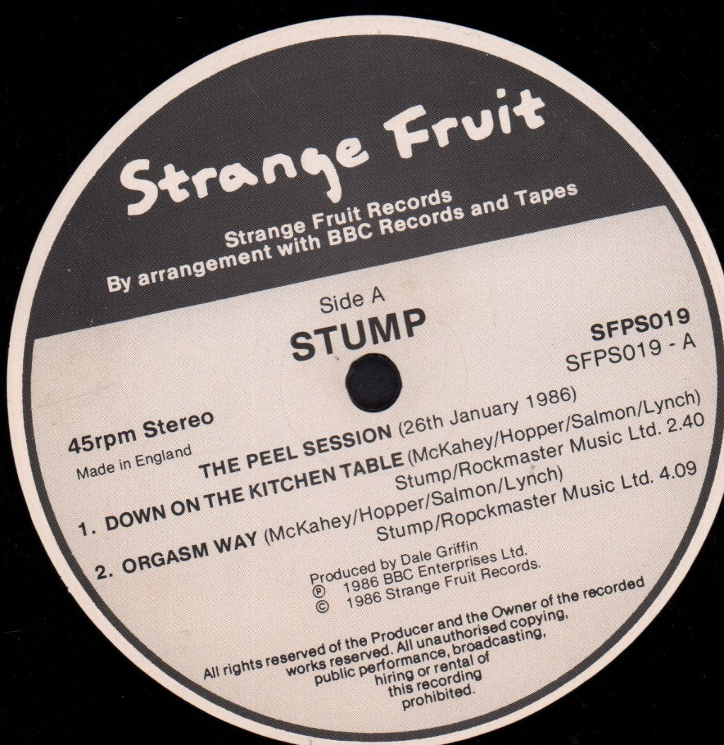 Stump - Peel Sessions - 12 Inch