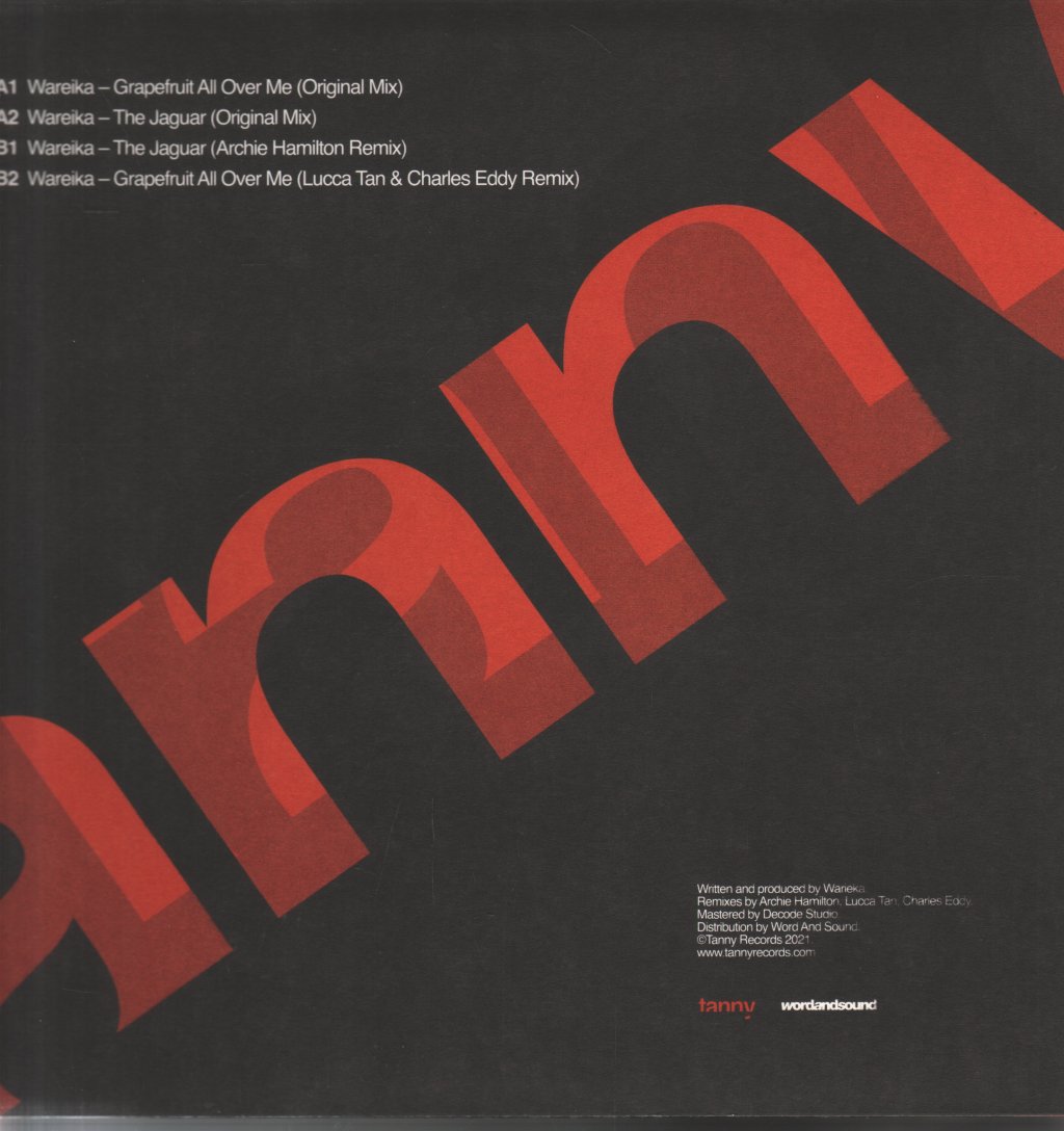 Wareika - Grapefruit All Over Me / The Jaguar - 12 Inch