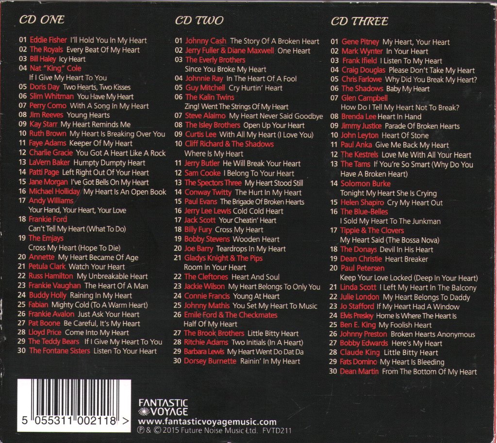 Various Artists - Great Songs Of The Heart - From The Fifties And Sixties - Cd Set