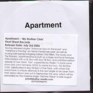 Apartment (Indie) - My Brother Chris - Cdr