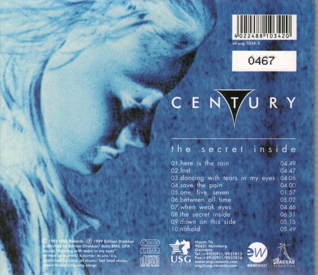 Century (90'S Group) - Secret Inside - Cd