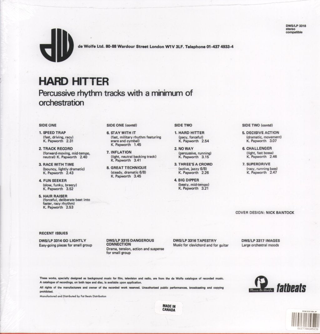 Keith Papworth - Hard Hitter - Lp