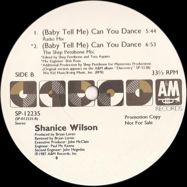 Shanice Wilson - Baby Tell Me Can You Dance - 12 Inch