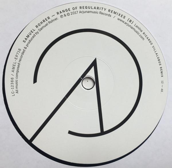 Samuel Rohrer - Range of Regularity Remixes - 12 Inch