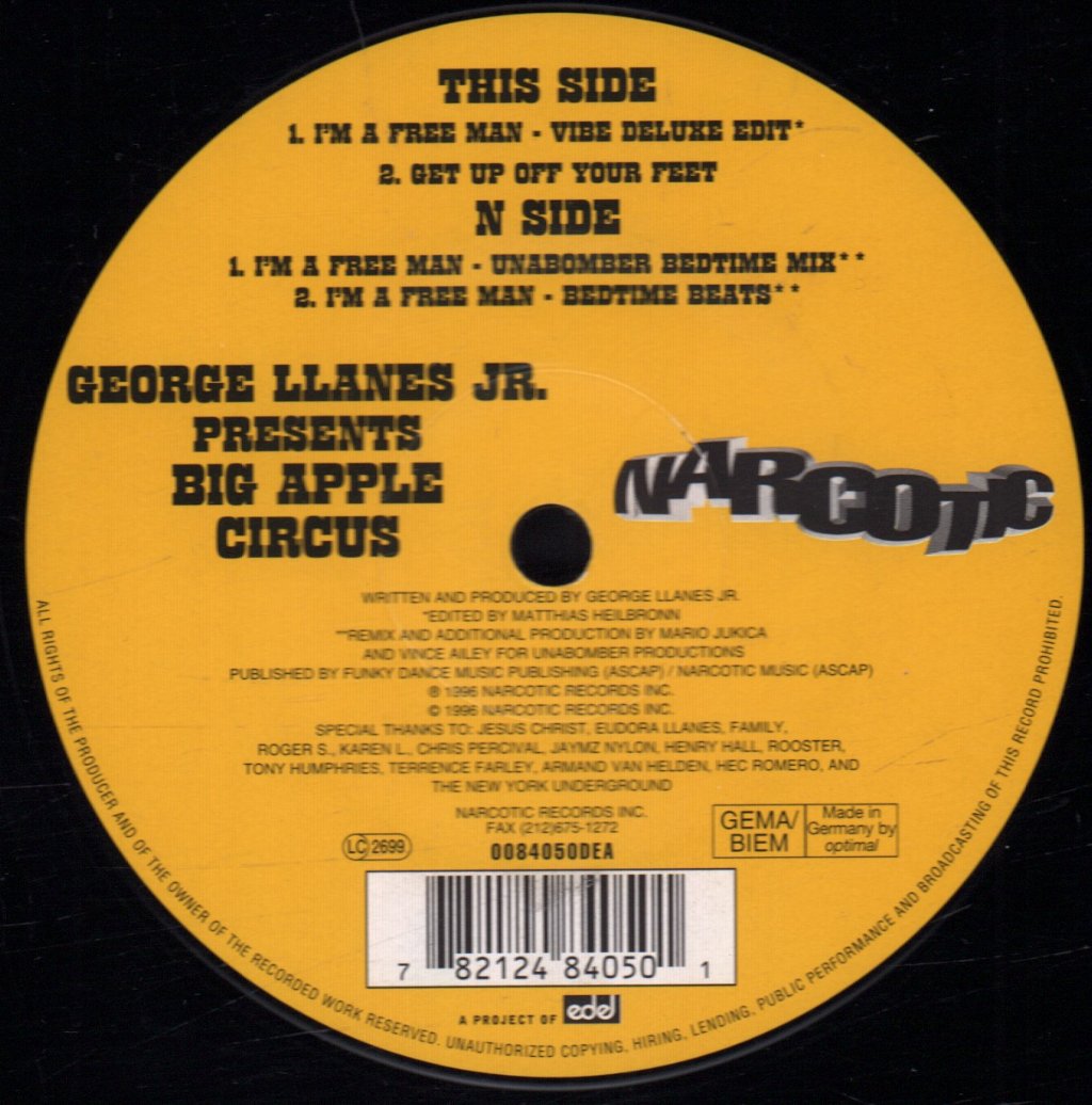 george llanes jr - Big Apple Circus - 12 Inch