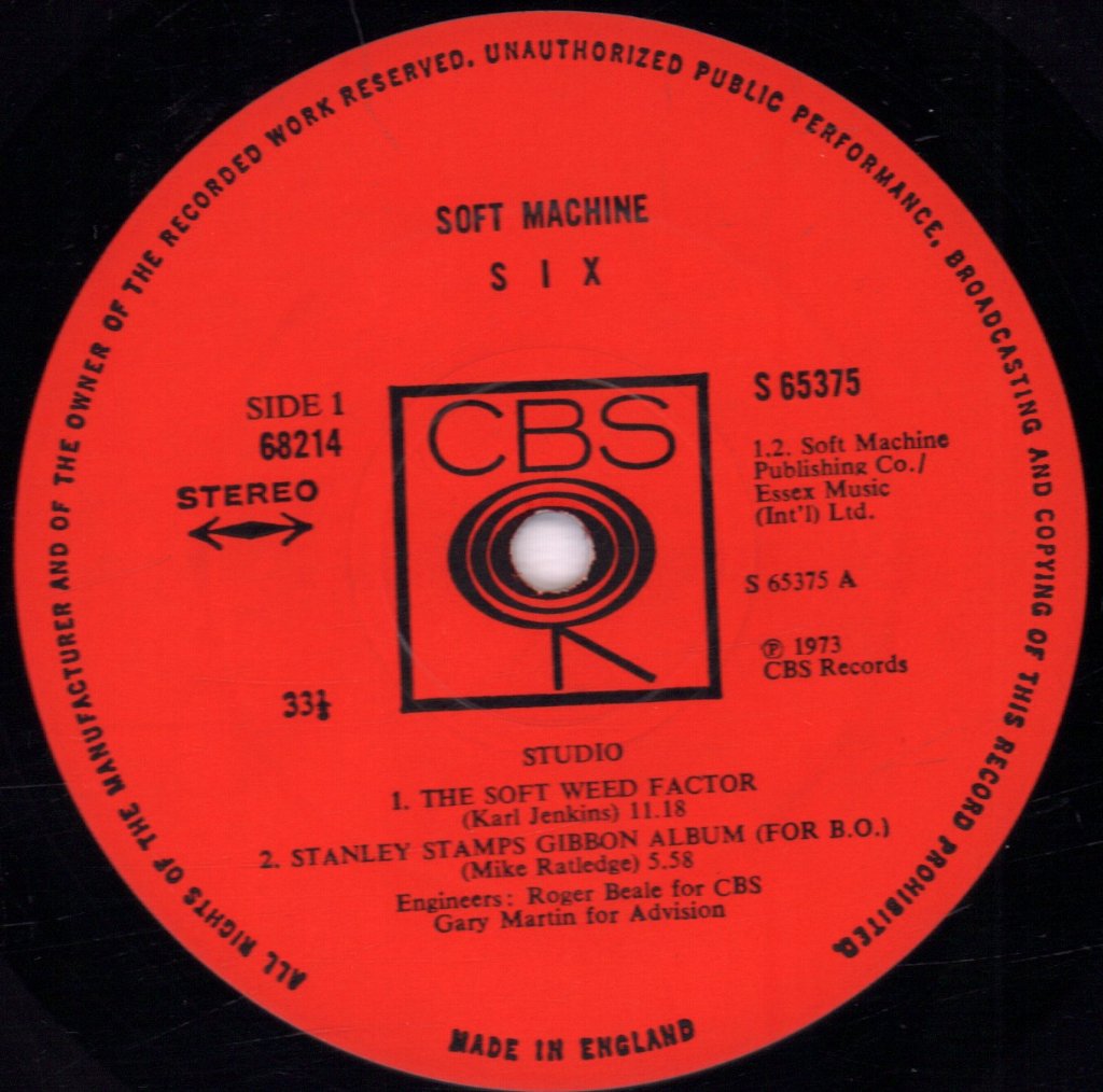 Soft Machine - Soft Machine Six - Double Lp