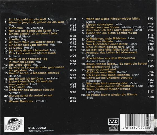 Joseph Schmidt, Richard Tauber - Die Goldene Zeit Der Deutschen Schlager- Und Filmmusik Vol. 10 - Double Cd