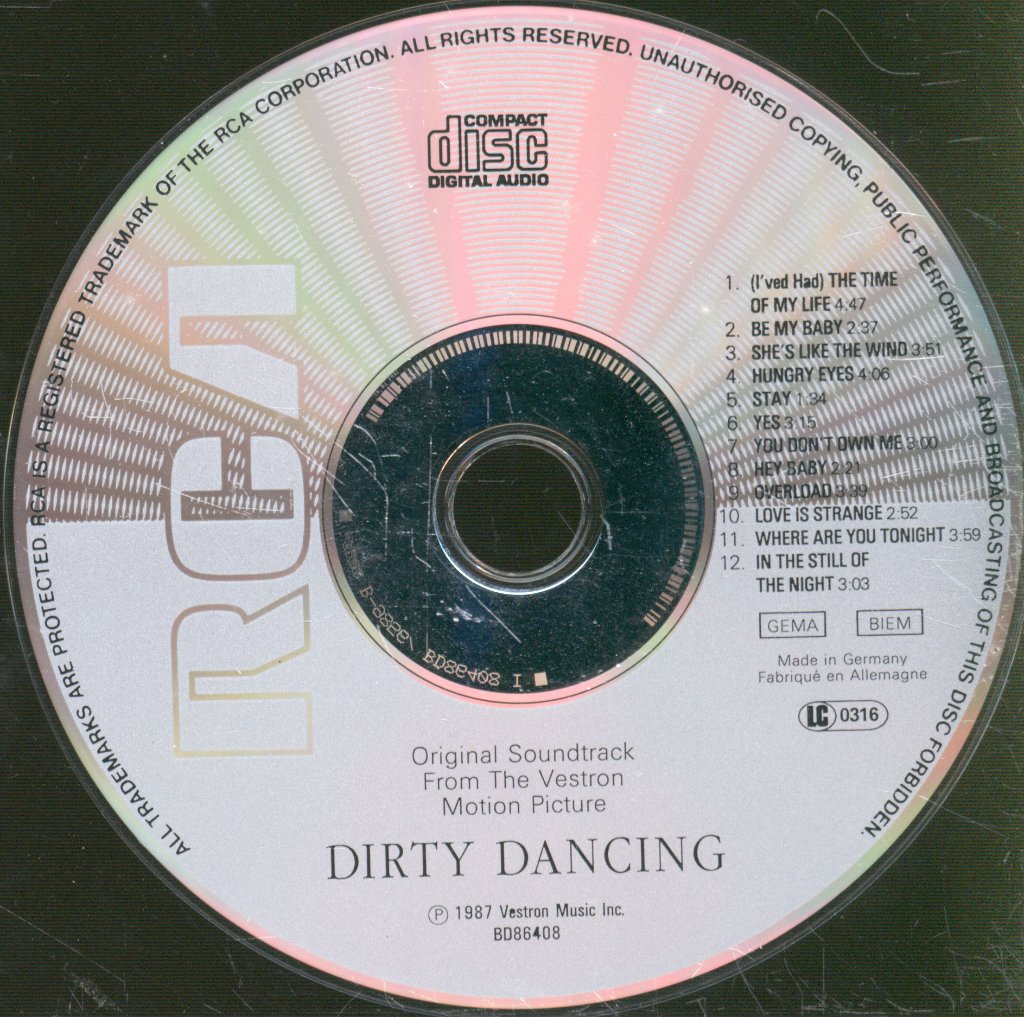 Various Artists - Dirty Dancing (Original Soundtrack From The Vestron Motion Picture) - Cd