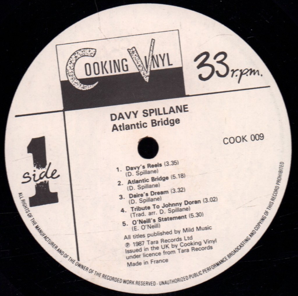 Davy Spillane - Atlantic Bridge - Lp