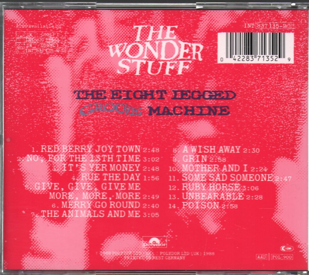 Wonder Stuff - Eight Legged Groove Machine - Cd