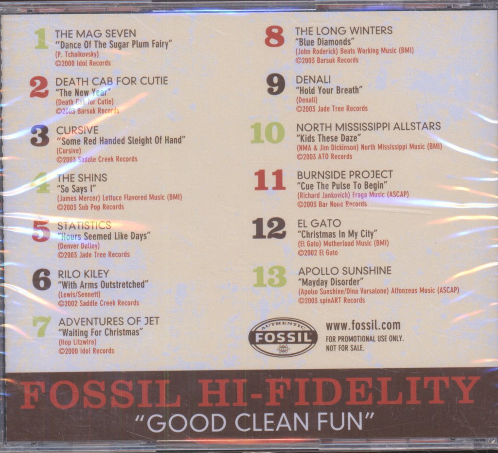 Various Artists - Fossil Jeans Presents 13 Tracks Vol. 4 - Cd