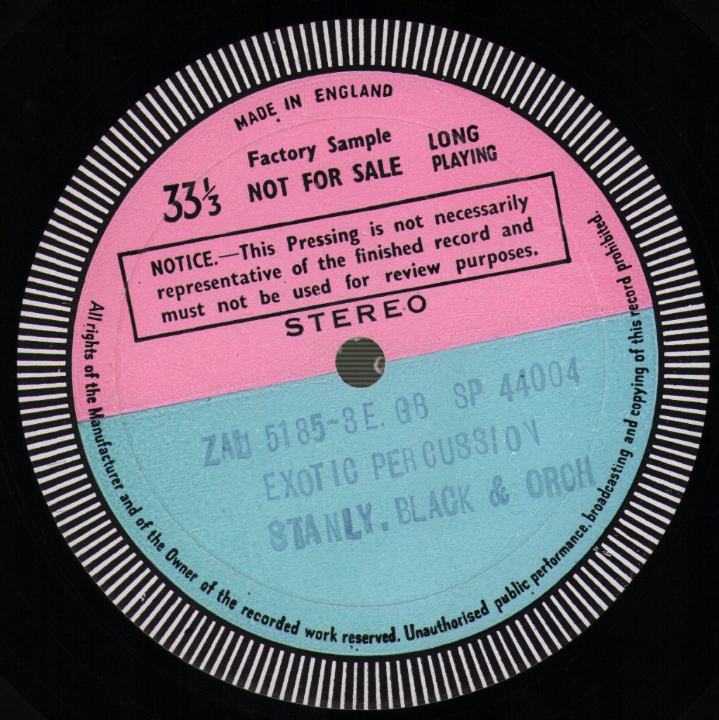 Stanley Black & His Orchestra - Exotic Percussion - Lp