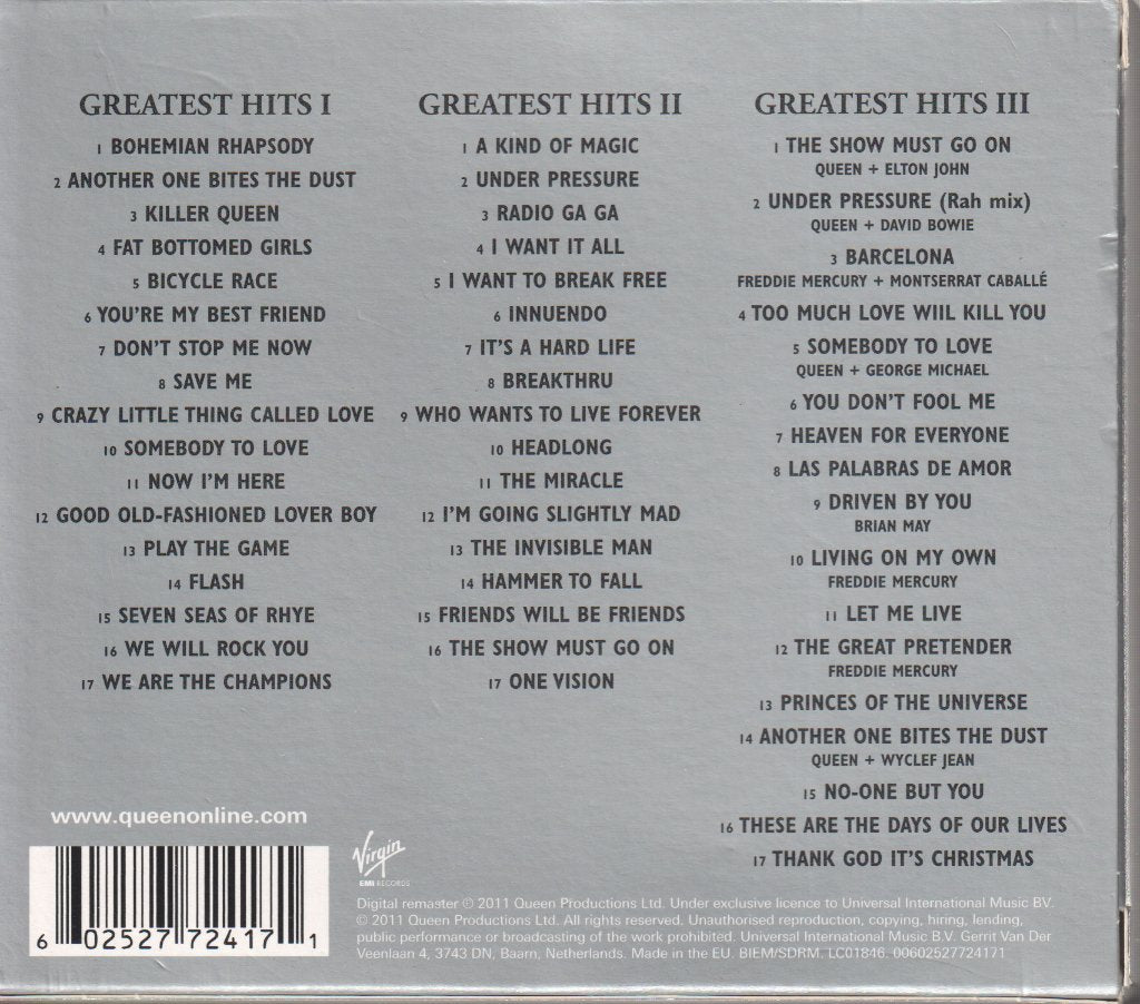 Queen - Greatest Hits I II & III (The Platinum Collection) - Triple Cd