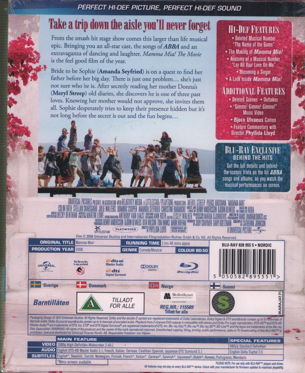 Mamma Mia - Mamma Mia The Movie - Blu-Ray