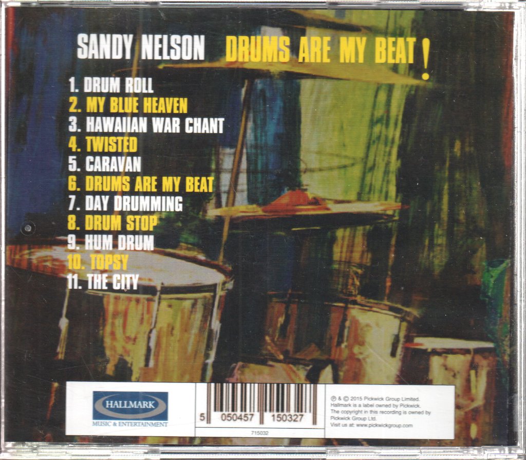 Sandy Nelson - Drums Are My Beat - Cd