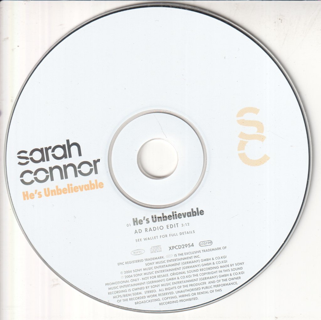 Sarah Connor - He's Unbelievable - Cd