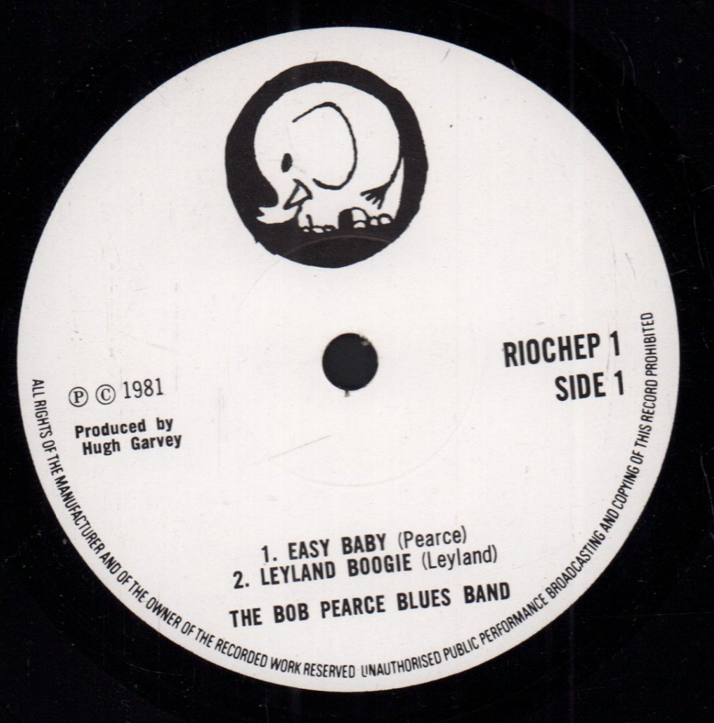 Bob Pearce Blues Band - I'm A Bluesman - 7 Inch