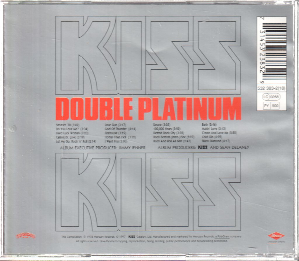 Kiss - Double Platinum - Cd