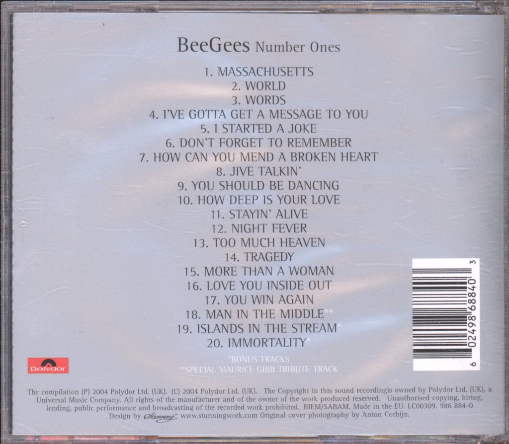 Bee Gees - Number Ones - Cd