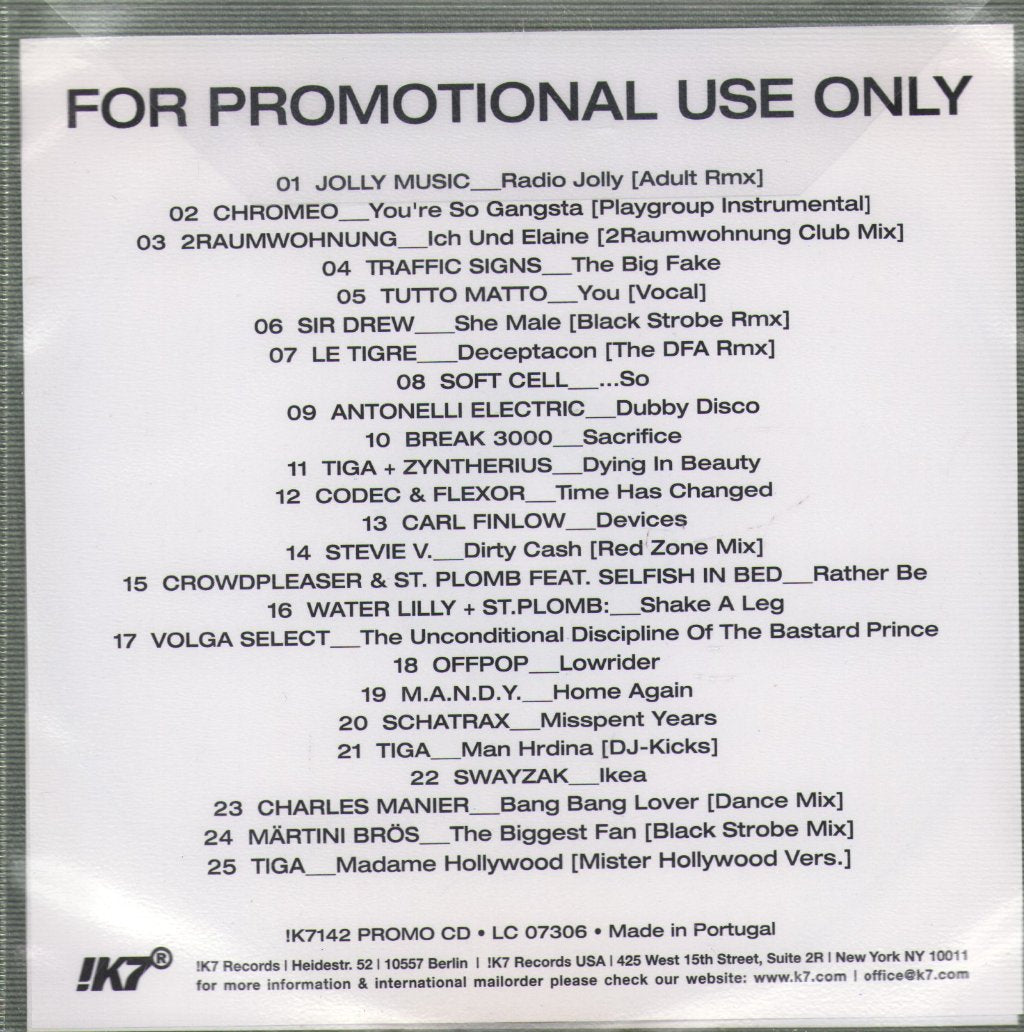 Tiga - DJ-Kicks - Cd