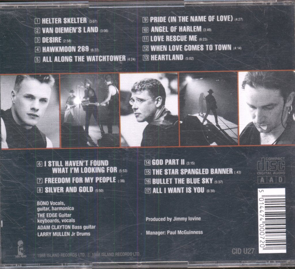 U2 - Rattle And Hum - Cd