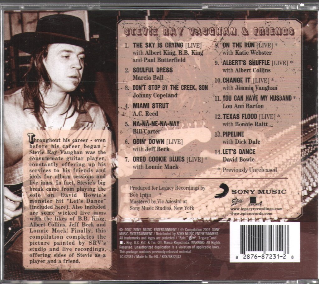 Stevie Ray Vaughan - Solos, Sessions & Encores - Cd