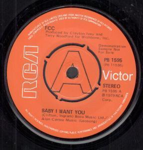 Fcc - Baby I Want You - 7 Inch