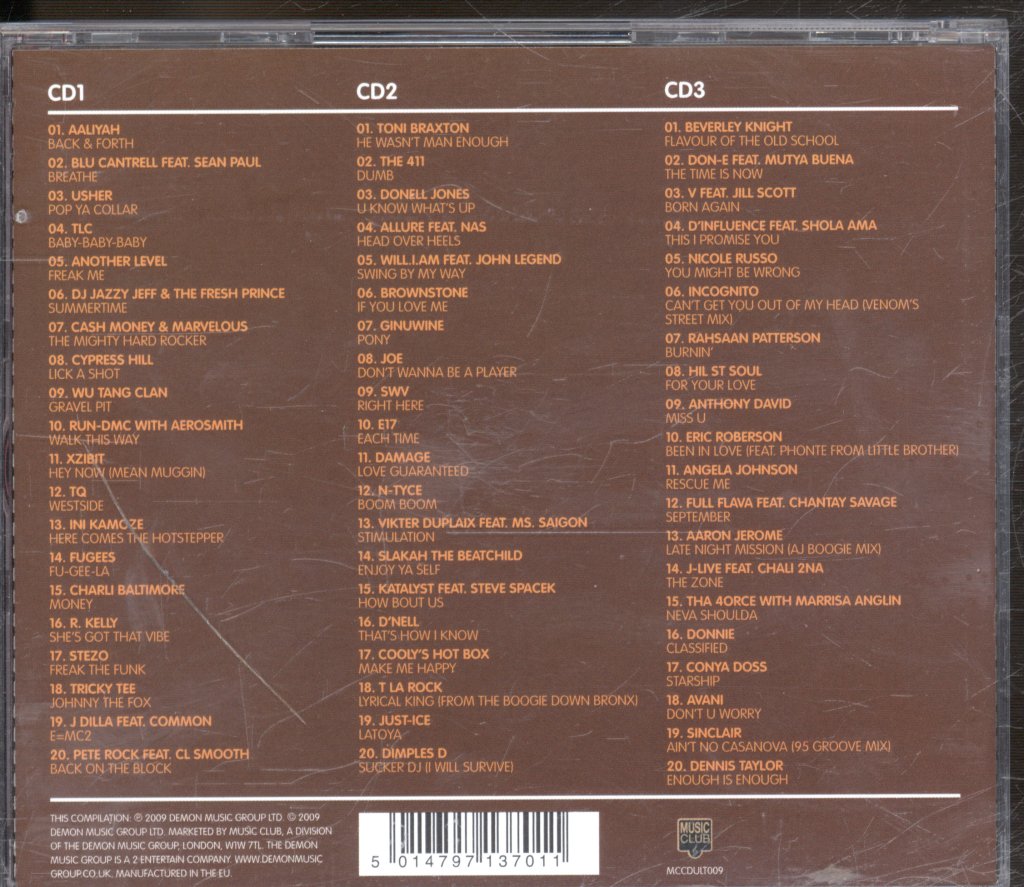 Various Artists - Ultimate Hip Hop & R&B (60 Huge Hip Hop & R&B Flavours) - Triple Cd