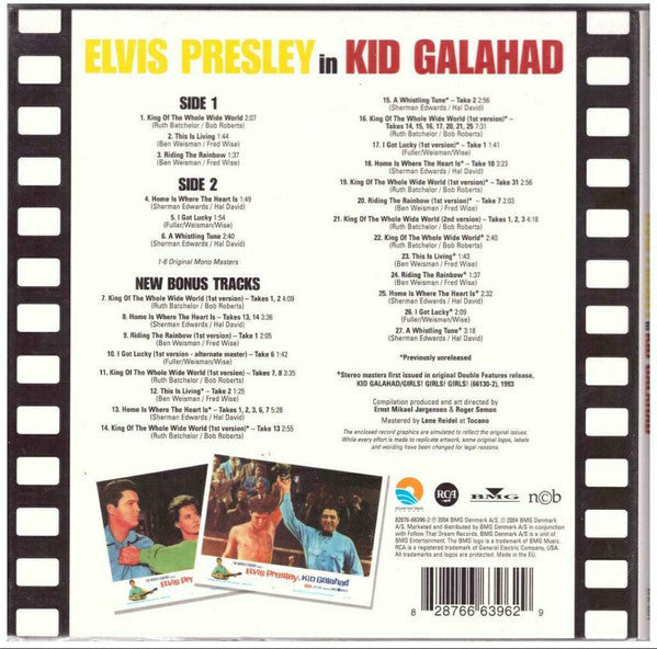 Elvis Presley - Kid Galahad - Cd
